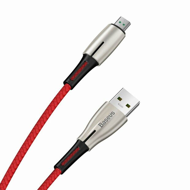 Кабель Baseus Waterdrop Cable USB For Micro 4A 2m CAMRD-C09 (Red/Красный) - 3