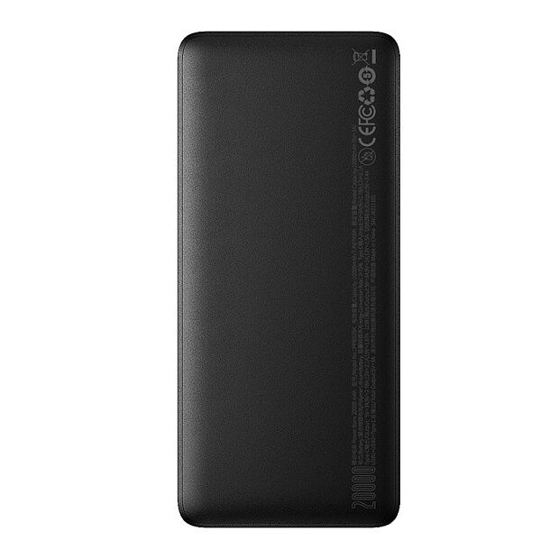 Портативный аккумулятор BASEUS Bipow Digital DisplayFast charge 25W OS, 3A, 20000 мАч, черный - 6
