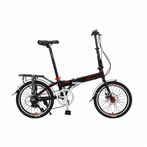 Велосипед Xiaomi Battle 20-Inch 7-Speed Folding Bike E300 (Black/Черный) 