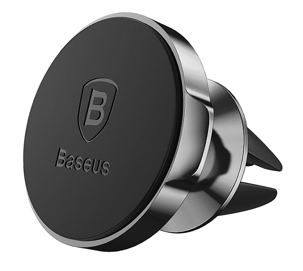 Держатель для смартфона Baseus Small Ears Series Magnetic Suction (Air Outlet) (Black/Черный) - 3